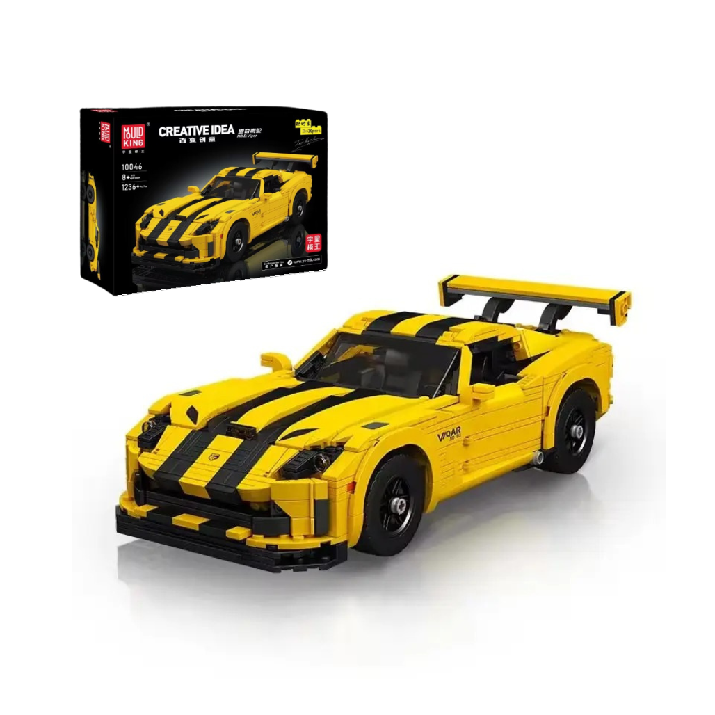 Конструктор Спортивна машина Viper на 1236 деталей, жовта, фото 1