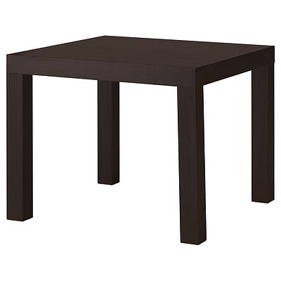 Журнальний столик LACK 55х55 см IKEA 304.499.08 801.042.68, чорний/коричневий