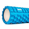 Масажний ролик (роллер) PowerPlay 4025 Massage Roller Синій (33x14см.), фото 3