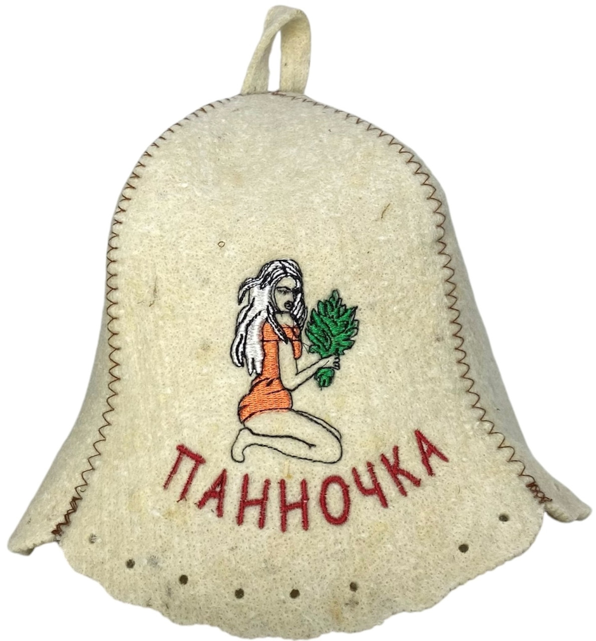 Шапка для бані та сауни з вовни Панночка
