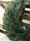 Вінки хвойні різдвяні Traditional литі d-50 см зелені (упаковка 7 шт.), фото 5