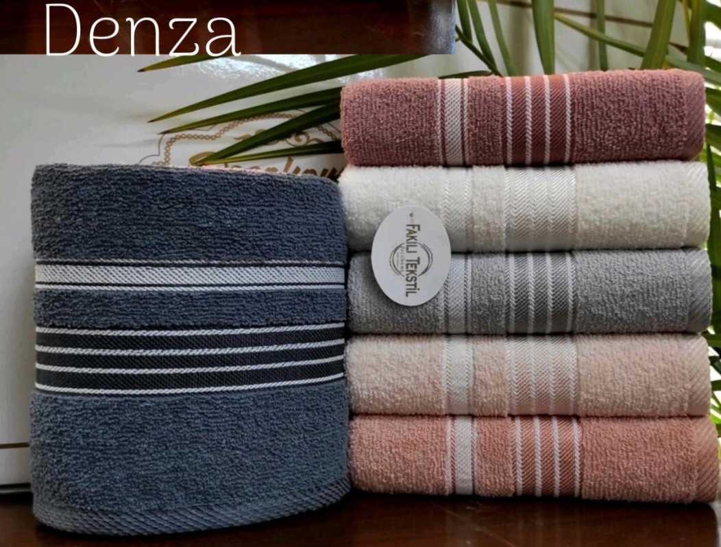 Рушники у наборі 70x140 6-шт Fakili Tekstil "Denza" 100%-бавовна банні махрові м'які Туреччина