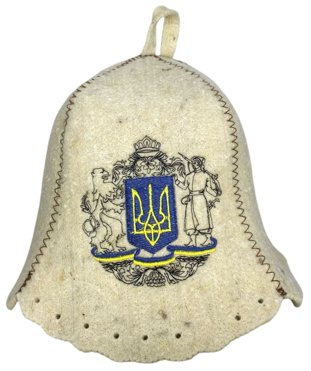 Шапка для бані та сауни з вовни Герб, фото 1