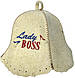 Шапка для бані та сауни з вовни Lady Boss, фото 2
