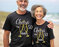 Парные футболки на годовщину свадьбы (дата любая)