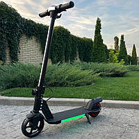 Дитячий електросамокат GIANT ES2 LED Max чорний з LED - підсвіткою (модель 2025 року)