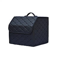 Органайзер у багажник/машину маленький 31х31х30 см з екошкіри Trunk Box чорний (GS-154731)