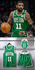 Баскетбольна форма зелена Бостон Селтикс Кайрі Ірвінг 11 + логотипи Irving Boston Celtics