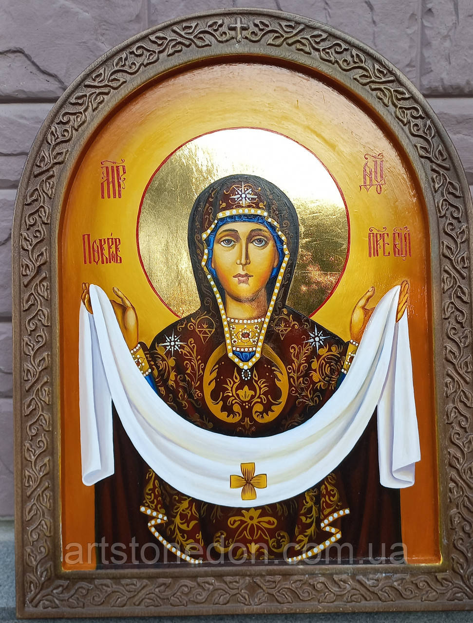 Ікона Покрова Пресвятої Богородиці писана