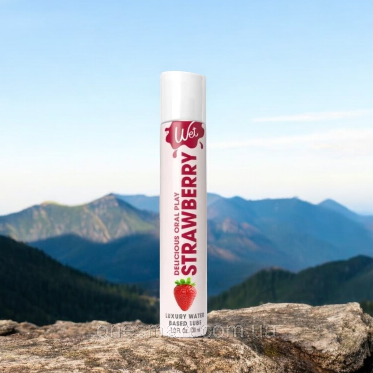 Оральний лубрикант зі смаком та ароматом полуниці "Strawberry" Wet 30 мл, фото 1