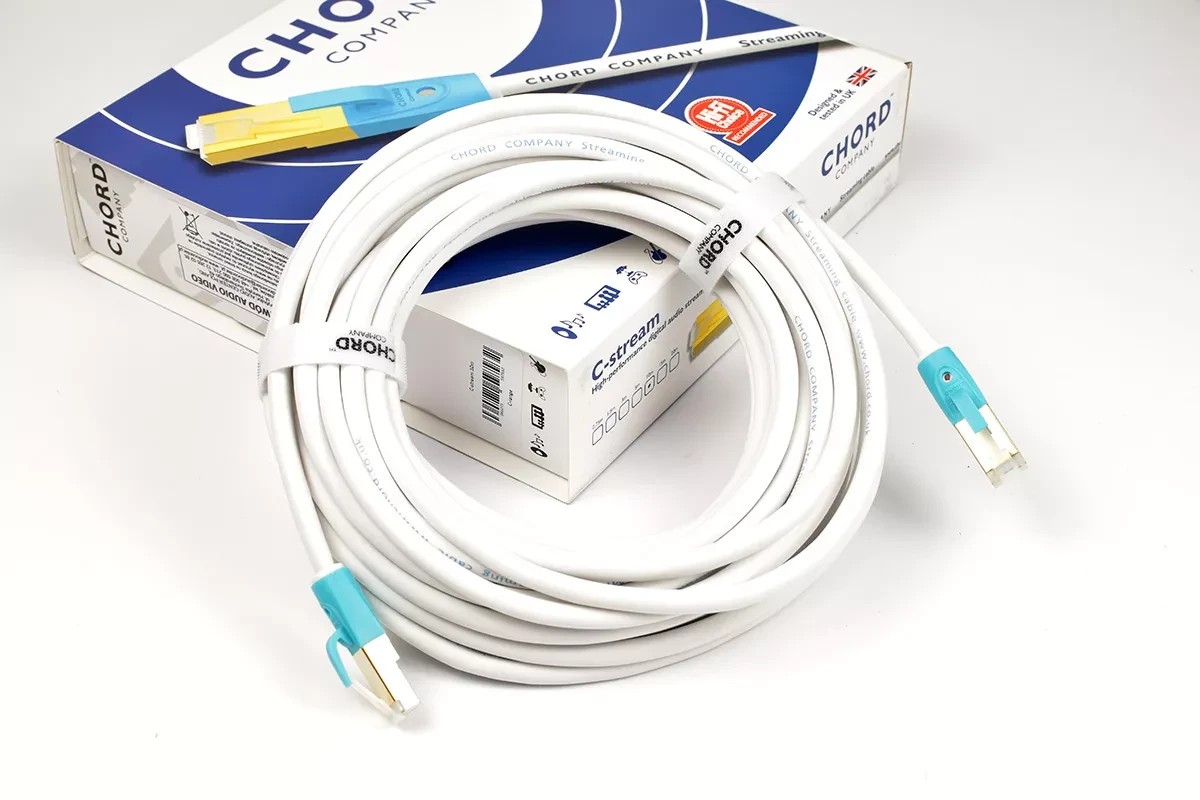 Ethernet-LAN кабель Chord C-stream White 10 m, фото 1