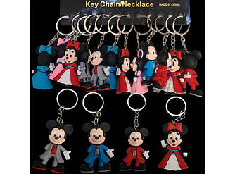 Брелок Мікі/Мінні Маус, гумовий