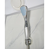 Гідромасажний бокс TKF 90 WG 90х90x215 см напівкруглий глибокий піддон розсувні матові двері, фото 4