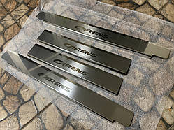 Захист порогів - накладки на пороги KIA CARENS III з 2006 р. (Premium)