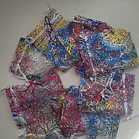 Подарункові мішечки з органзи 7 х9  см / 5 ШТ /