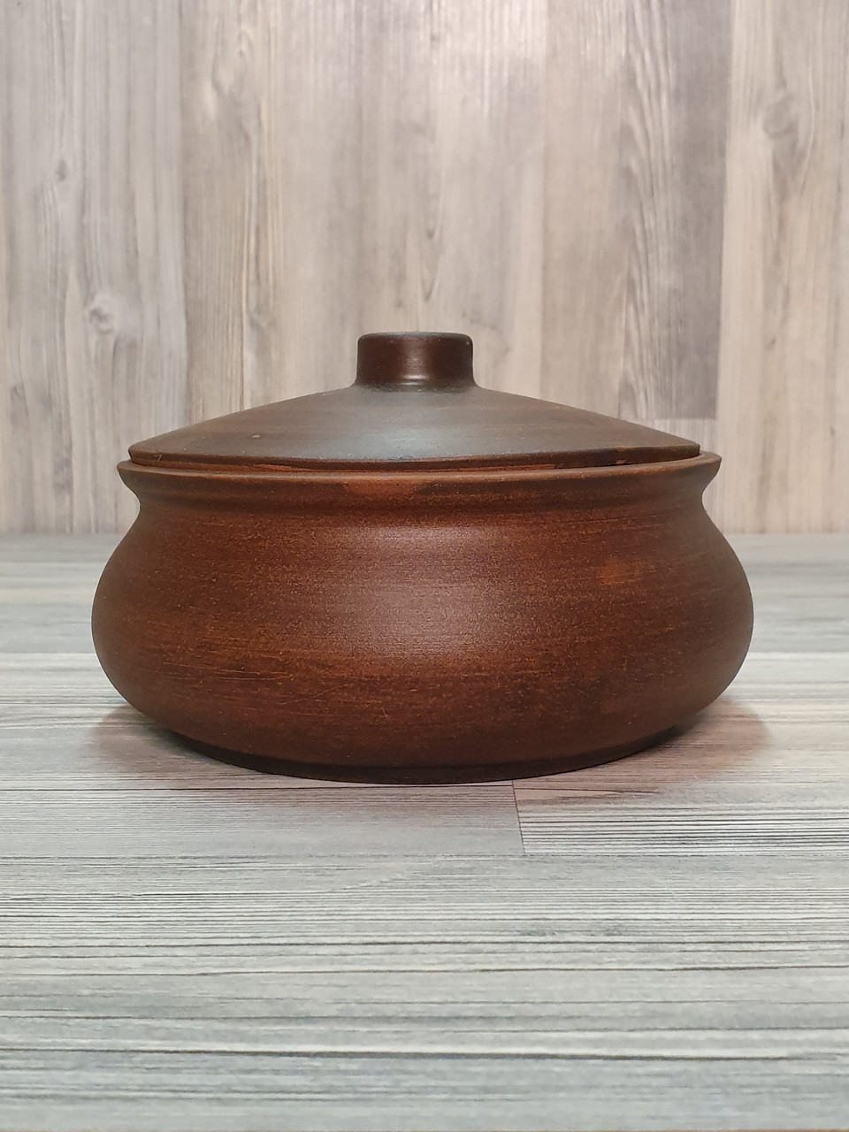 Горщик для запікання глиняний (з червоної глини), 1 л