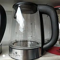 Чайник скляний електричний 1,7 л з LED-підсвіткою Kingberg KB-2032