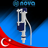 Наповнювальний поплавковий клапан бачка унітазу нижньої подачі води 1/2" пластикове різьблення 15 бар NOVA 4716N, фото 4