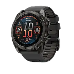 Garmin Fenix 8 51 mm Sapphire Carbon grey DLC with Black/pebble grey silicone band 010-02905-21 Розумний годинник
