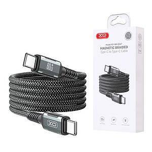 Кабель Type-C на Type-C XO-NB-Q267 Magnetic Braided (60W) 1м