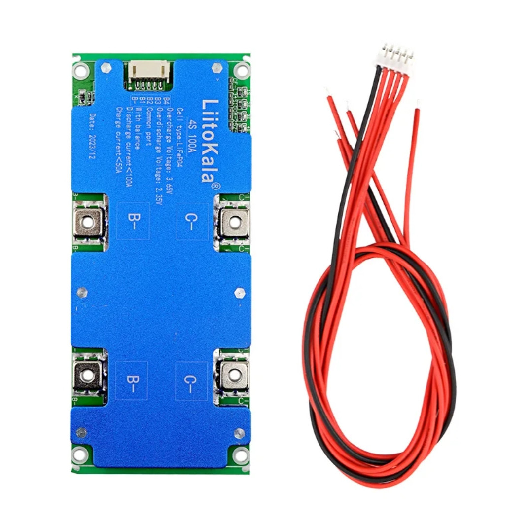 Контролер BMS 4S 12,8V(14.6V) LiFePO4 100А симетрія з балансуванням