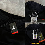 Чоловічі спортивні штани Air Jordan M2076 чорні, фото 4