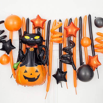 Фотозона з кульок на Хелловін з ШДМ (38 кульок) | Halloween, фото 2