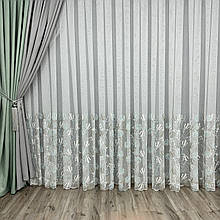 Тюль грек-сітка з вишивкою №R2604