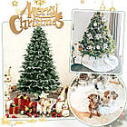 Новорічний килимок під ялинку зі штучного білого хутра HVOYA d-70 см -, фото 9