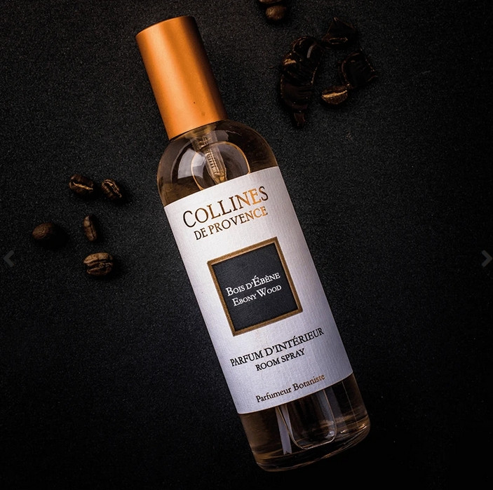 Інтер'єрні парфуми для квартири Ebony Wood (Ебенове дерево) Collines de Provence, спрей 100 мл, фото 1