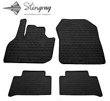 Авто килимки RENAULT ZOE (2012-2018) (design 2016) with plastic clips RN2 -  4 штуки гума Stingray