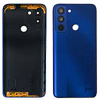 Задня кришка Tecno Pop 5 LTE BD4 BD4l синя оригінал Китай зі склом камери
