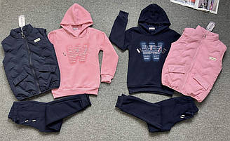 Костюм трійка для дівчинки на байці, Угорщина, арт. 0832, 140-152 см