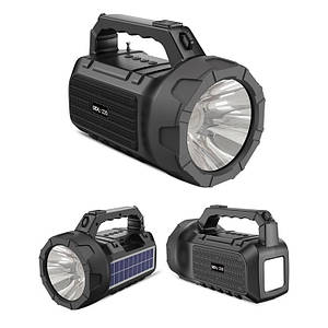 Ручний ліхтар на сонячній батареї Bluetooth Powerbank USB BD 235 BT