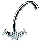 Змішувач QN 1/2" для кухні економ на шпильці (КРАТНО 2шт) AQUATICA QN-2B158C (9786100), фото 3