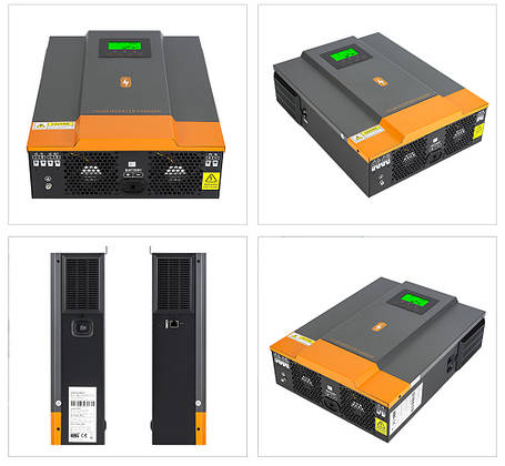 Гібридний інвертор PowMr 3000W 24V POW-HVM3.2H-24V-N з чистою синусоїдою, фото 3