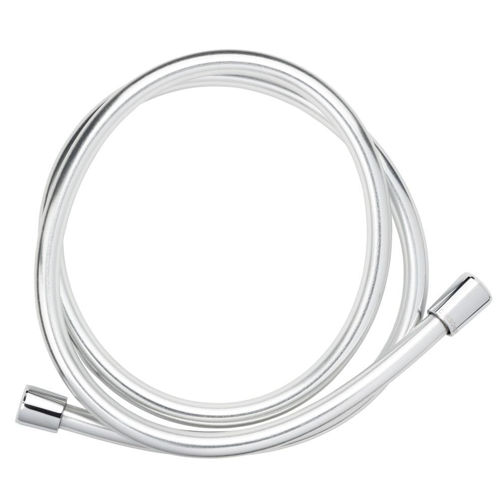 Шланг для душу 1/2" ПВХ 3-х шаровий з підшипником сріблястий 150см CORSO XB-0133 (9691611), фото 1