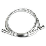 Шланг для душу 1/2" ПВХ 3-х шаровий з підшипником сріблястий 150см CORSO XB-0133 (9691611), фото 2