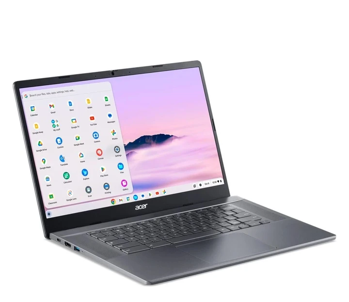 Acer Chromebook Plus i5-1235U, 8/512Gb, ChromeOS, Steel Gray Ноутбук, фото 1