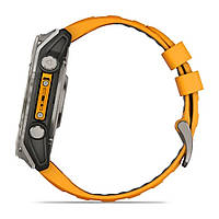 Garmin Fenix 8 51 mm Sapphire Titanium with Spark orange/graphite silicone band 010-02905-11 Розумний годинник, фото 8