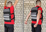 Жилет обтяжувач EasyFit Armor 18 кг набірний з кроком 0,5 кг, фото 4