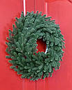 Вінок хвойний різдвяний Traditional литий d-60 см зелений, фото 2