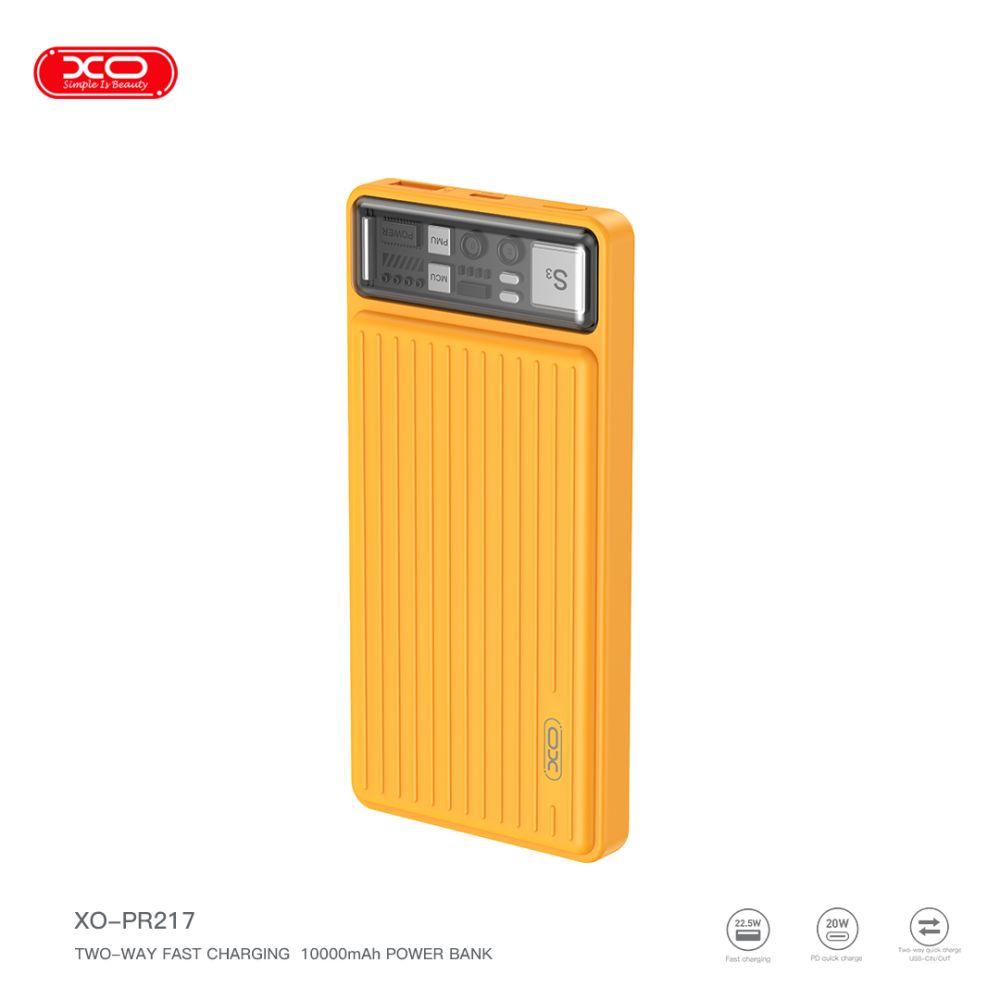 Універсальна Мобільна Батарея Power Bank XO PR217 PD20W+QC22.5W 10000 mAh Колір Жовтий