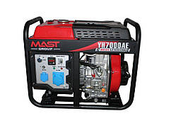 Комплект дизельний генератор MAST GROUP KYH7000AE + газова плитка Orcamp CK-506 + Електричний обігрівач GEKO 80405