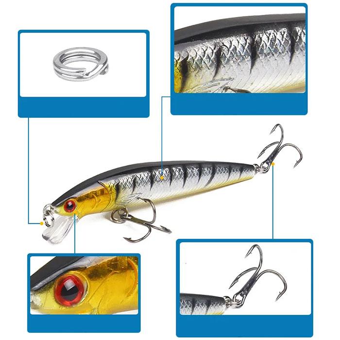 Воблер мінноу minnow на щуку, плаваючий, 100мм, 9g