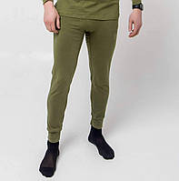 Чоловічі термо кальсони демісезонні, зимові, підштанники, бавовна, колір олива, S-3XL