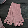 Комплект жіночий зимовий ангора з вовною на флісі (шапка+шарф+рукавички) ODYSSEY 57-60 см Пудра 12977 - 1121 - 4118, фото 6