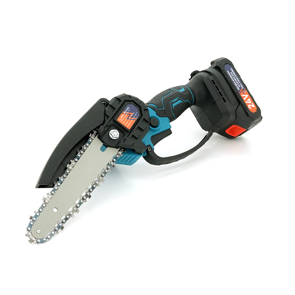 Акумуляторна ланцюгова пила Chain Saw 6*, 24V, зарядна + 2 акумулятори, Вох, фото 1