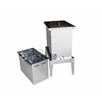 Воскотопка парова на 6 рамок Дадан з нержавіючої сталі, на підставці