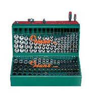 HANS. Полиця з торцевими головками 1/2" 125 шт.   (46128M) (46128М)